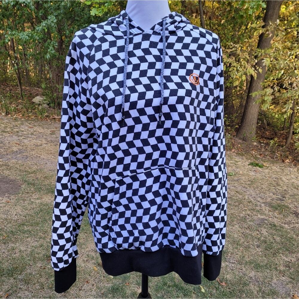 Neff Wavy Checkered Hoodie size Medium